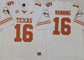 Texas Longhorns White #16 MANNING Jersey