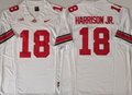 Ohio State Buckeyes White #18 HARRISON JR. Jersey