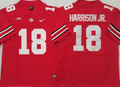 Ohio State Buckeyes Red #18 HARRISON JR. Jersey