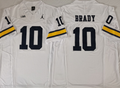 Michigan Wolverines White #10 BRADY Jersey