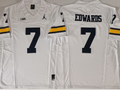 Michigan Wolverines White #7 EDWARDS Jersey
