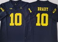Michigan Wolverines Blue #10 BRADY Jersey