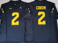 Michigan Wolverines Blue #2 CORUM Jersey