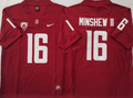 WASHINGTON STATE COUGARS Red #16 MINSHEW II Jersey