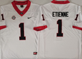 Georgia Bulldogs White #1 ETIENNE Jersey