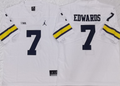 Michigan Wolverines White #7 EDWARDS Jersey