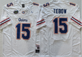Florida Gators White #15 TEBOW Jersey