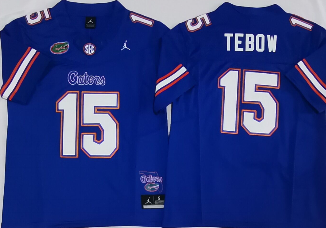 Florida Gators Blue #15 TEBOW Jersey