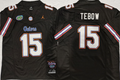 Florida Gators Black #15 TEBOW Jersey