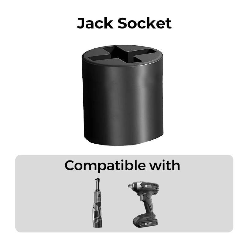🔧 50% OFF NOW ! ⚡ Universal Jack Socket Adapter – Drill-Powered, Heavy-Duty Steel & Universal Fit Design 🚗