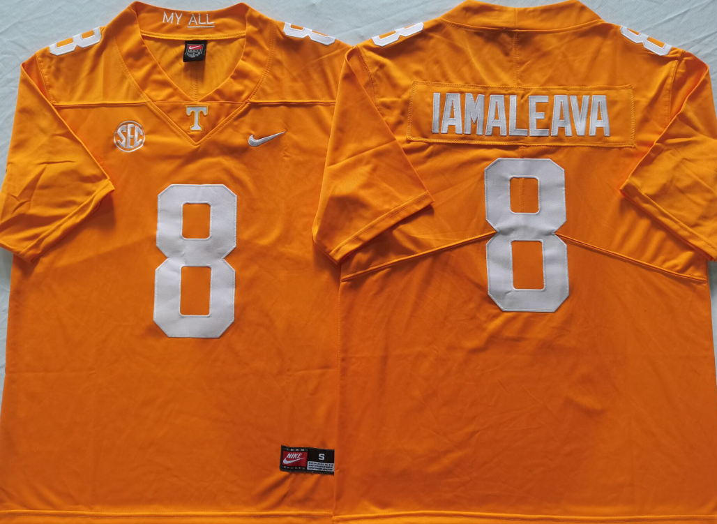 Tennessee Volunteers Orange #8 IAMALEAVA 62992552 Jersey