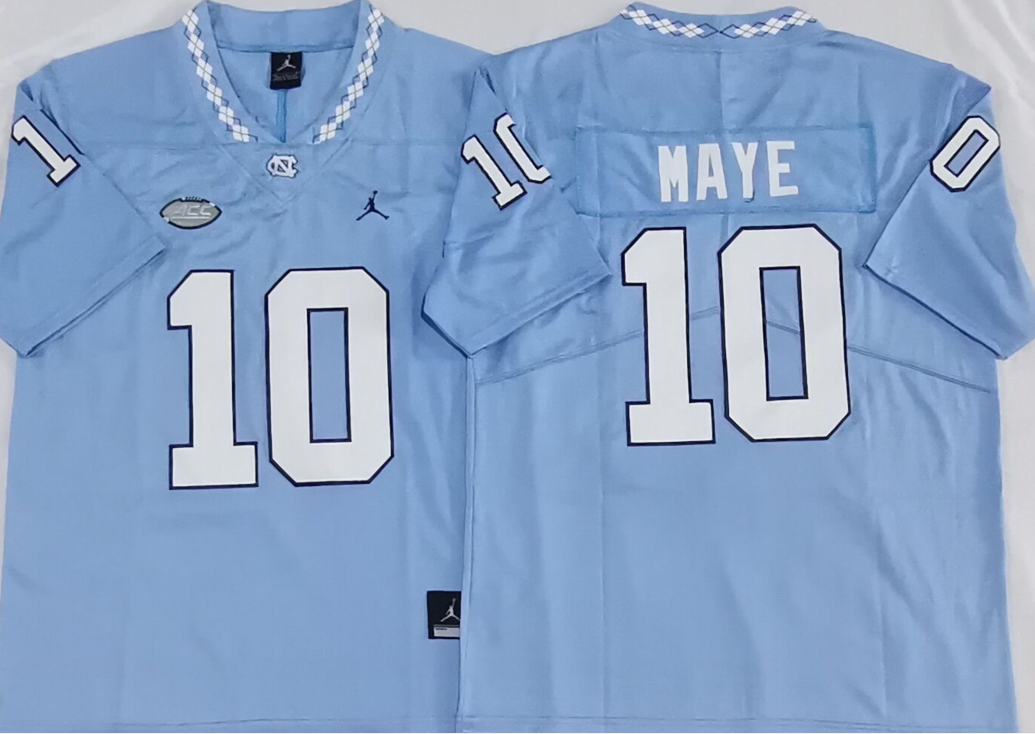 North Carolina Tar Heels Blue #10 MAYE Jersey