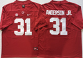 Alabama Crimson Tide Red #31 ANDERSON JR. Jersey