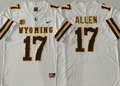 WYOMING Cowboys White #17 ALLEN Jersey