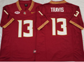 Florida State Seminoles Red #13 TRAVIS Jersey
