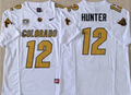 COLORADO BUFFALOES White #12 HUNTER Jersey