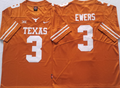 Texas Longhorns Yellow #3 EWERS Jersey