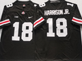 Ohio State Buckeyes Black 18 HARRISON JR. Jersey