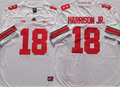 Ohio State Buckeyes White #18 HARRISON JR. Jersey