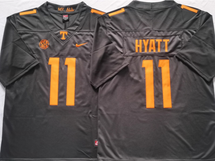 Tennessee Volunteers GRAY #11 HYATT Jersey