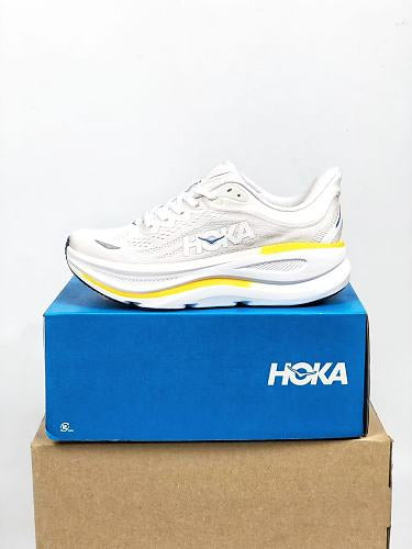 HOKA ONE ONE Women's Bondi 9 "White / Grout"