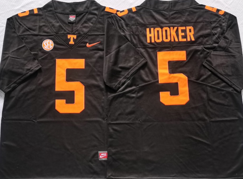 Tennessee Volunteers Black #5 HOOKER Jersey