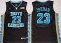 North Carolina Tar Heels Black #23 JORDAN Jersey