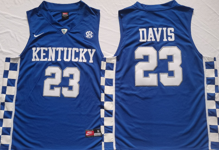 Kentucky Wildcats Blue #23 DAVIS Jersey