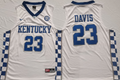 Kentucky Wildcats White #23 DAVIS Jersey