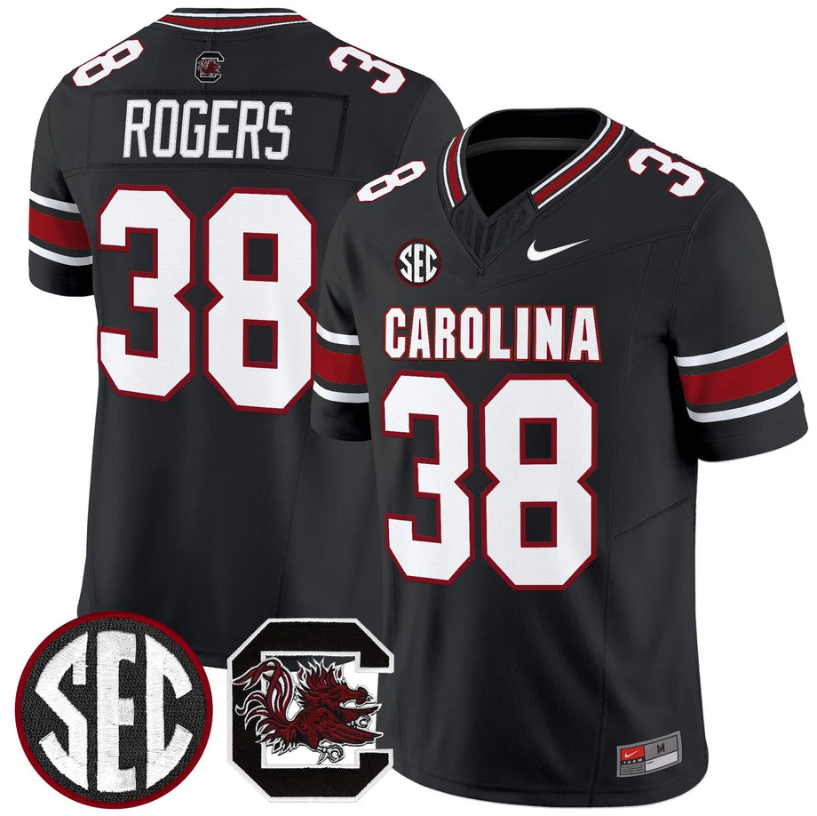 Men's South Carolina Fighting Gamecocks #38 George Rogers Black 2026