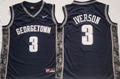 Georgetown Hoyas BLUE #3 IVERSON Jersey