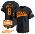 Men's Tennessee Volunteers #8 Dylan Dreiling Black 2024 Champions Vapor