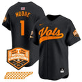 Men's Tennessee Volunteers #1 Christian Moore Black 2024 Champions Vapor