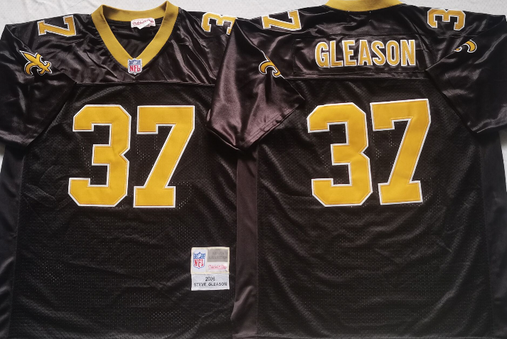 New orleans saints Black #37 GLEASON Jersey