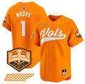 Men's Tennessee Volunteers #1 Christian Moore Orange 2024 Champions Vapor