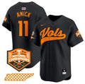 Men's Tennessee Volunteers #11 Billy Amick Black 2024 Champions Vapor Limited