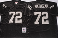 Oakland Raiders Black #72 MATUSZAK Jersey