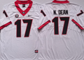 Georgia Bulldogs White #17 N.DEAN Jersey