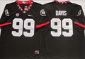 Georgia Bulldogs Black 99 DAVIS Jersey