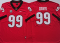 Georgia Bulldogs Red #99 DAVIS Jersey