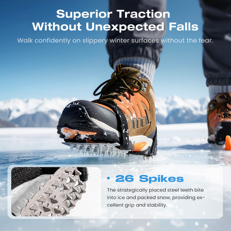 ❄️ WINTER SALE 50% OFF🎉Durable Anti-Slip Ice Cleats Set for Shoes