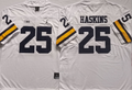 Michigan Wolverines White #25 HASKINS Jersey