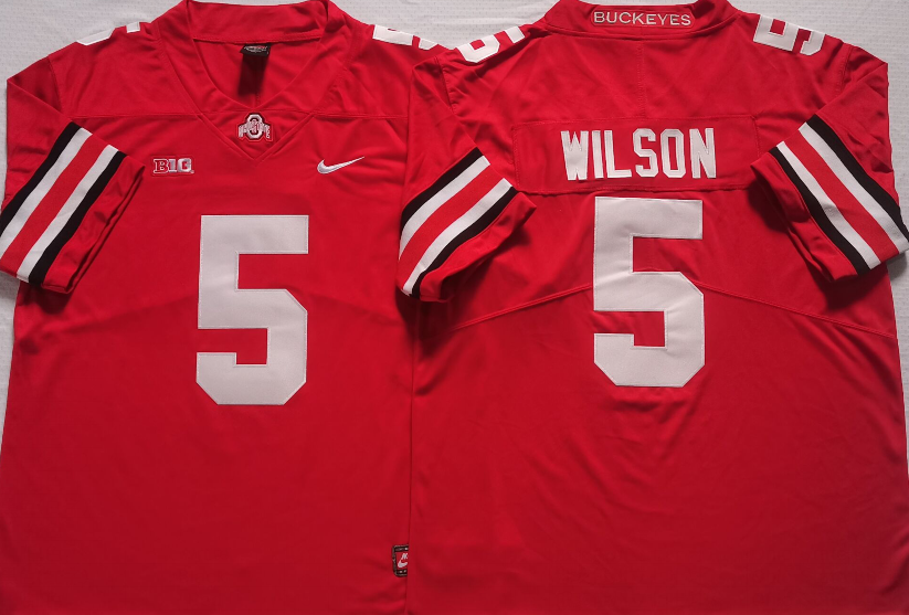 Ohio State Buckeyes Red #5 WILSON Jersey