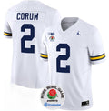 Men's Michigan Wolverines #2 Blake Corum 2023 F.U.S.E. White Rose Bowl