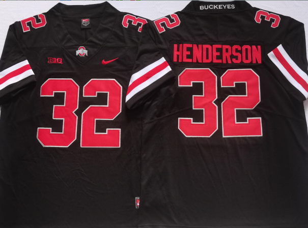 Ohio State Buckeyes Black #32 HENDERSON Jersey