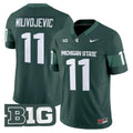 Men's Michigan State Spartans #11 ALESSIO MILIVOJEVIC 2026 Vapor Green