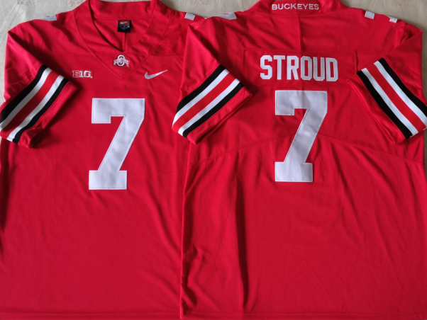Ohio State Buckeyes Red #7 STROUD Jersey