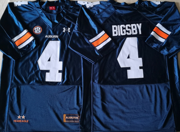 Auburn Tigers Blue #4 BIGSBY Jersey