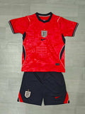 KIDS England  Away Kit – Red Heritage Pattern
