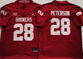 Oklahoma Sooners Red #28 PETERSON Jersey